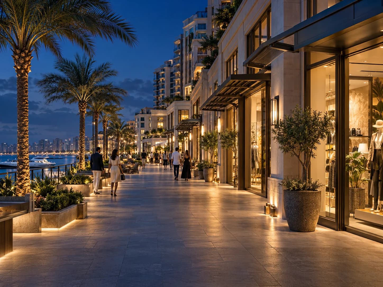 التسوق في ووترفرونت الإسكندرية
