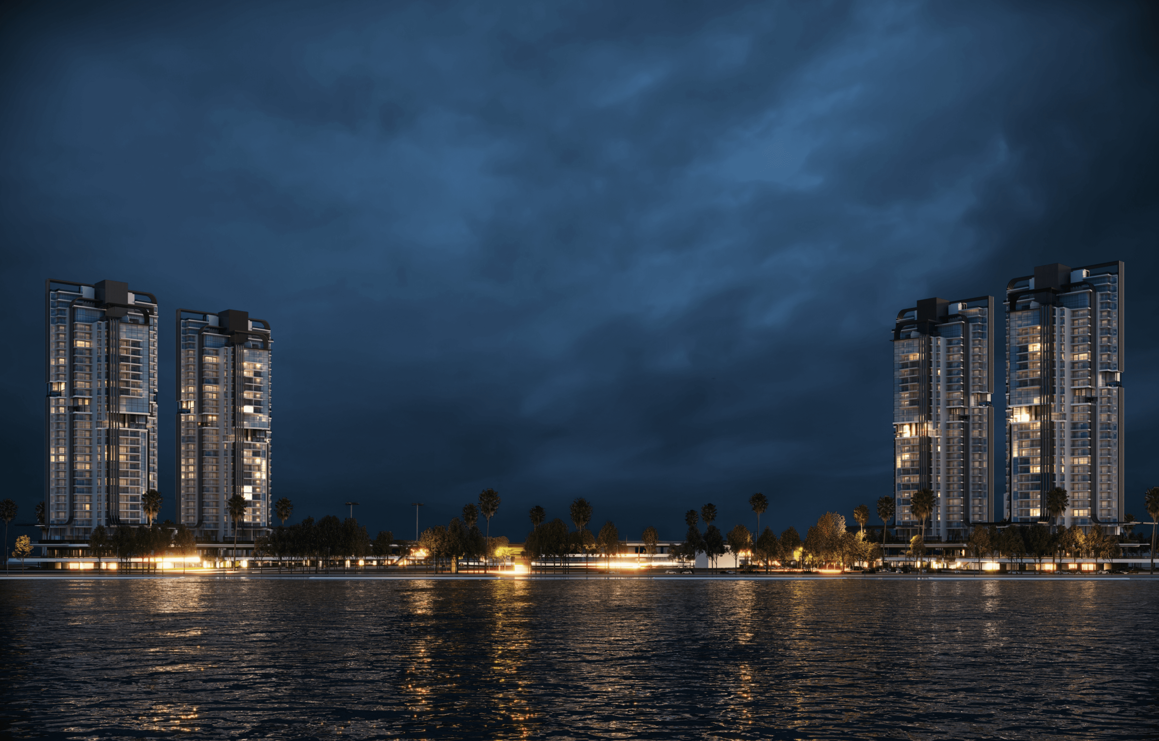 Waterfront Alexandria residential towers
